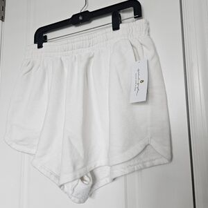 NWT Spiritual Gangster Sadie Shorts White Size XL $78